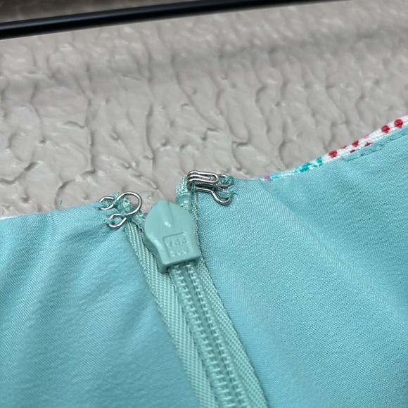 Women’s Talbots Lined Skirt, Size 8, Blue Pink Spring - Picture 5 of 8